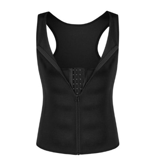 Men's plus-size sauna suit waistcoat corset neoprene bodysuit shapewear