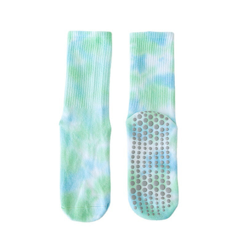 Cotton Calf Medium Stockings Professional Fitness Exercise Pilates Non-slip Yoga Socks