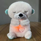 Soothing breathing Koala newborn baby sound and light soothing doll, lullab-down magic tool, early education story machine, music toy