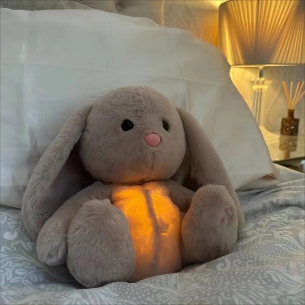 Soothing breathing Koala newborn baby sound and light soothing doll, lullab-down magic tool, early education story machine, music toy