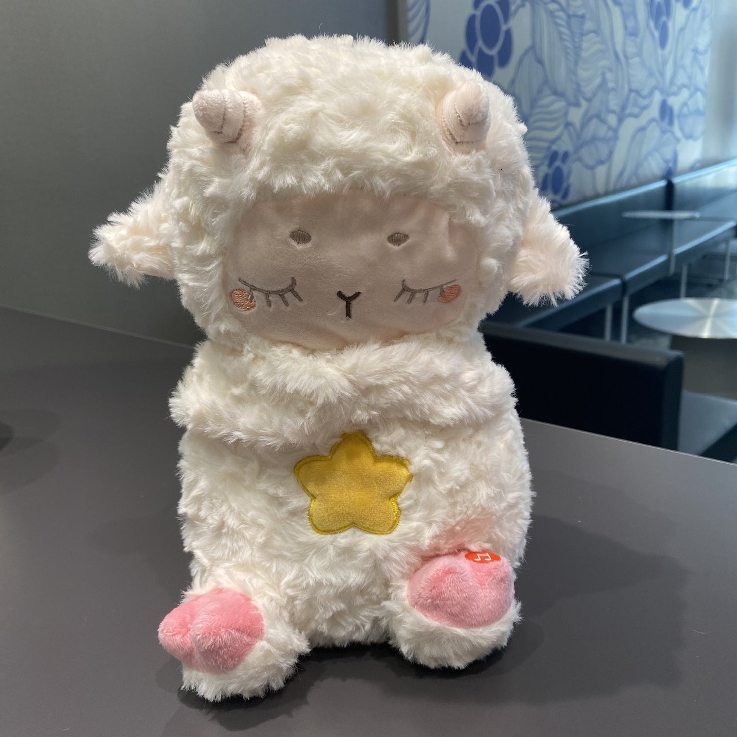 Soothing breathing Koala newborn baby sound and light soothing doll, lullab-down magic tool, early education story machine, music toy