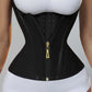 TIKHOT zipper double-bone tight-fitting waist-cinching body shaping top, abdominal cinching latex body shaping vest