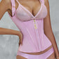 TIKHOT zipper double-bone tight-fitting waist-cinching body shaping top, abdominal cinching latex body shaping vest