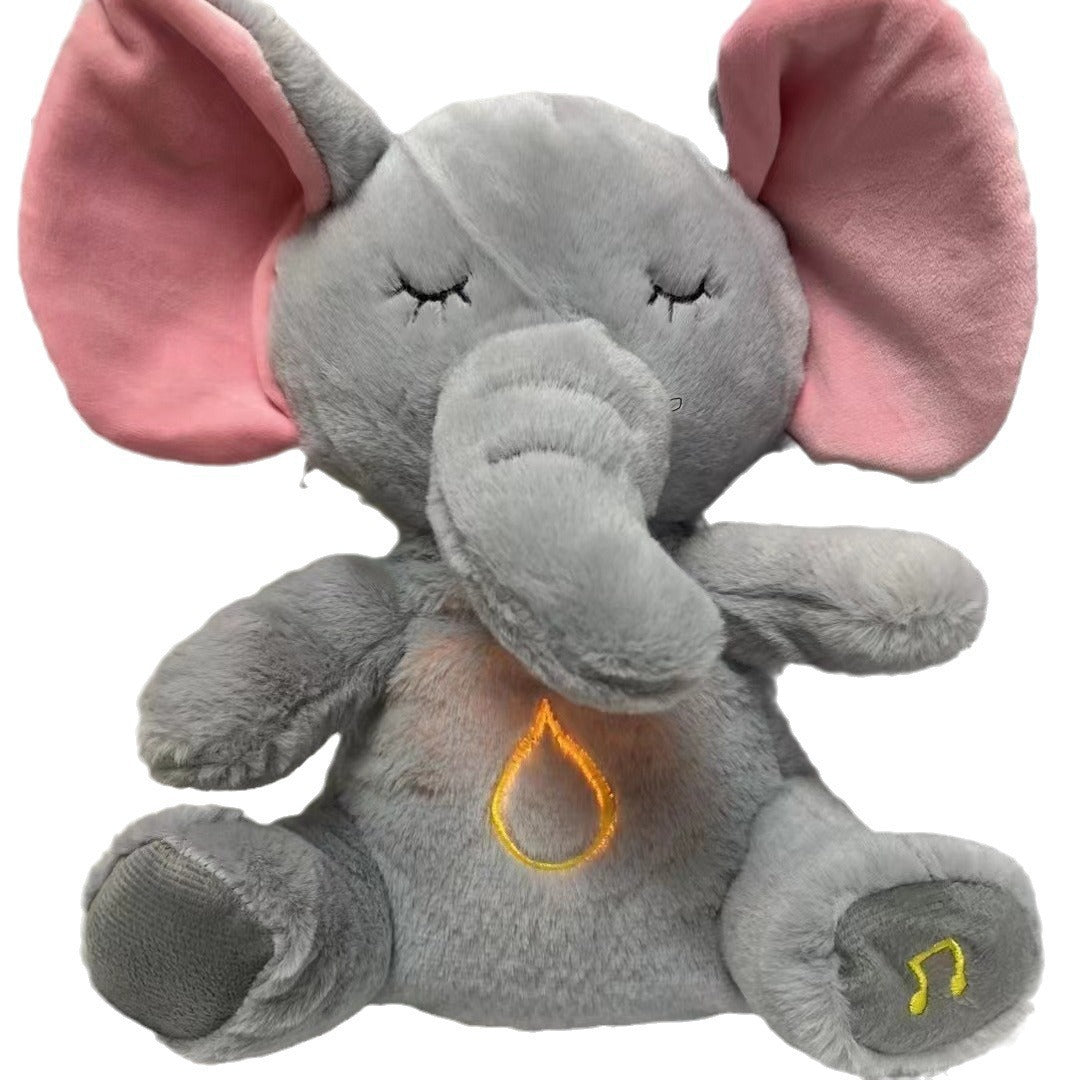 Soothing breathing Koala newborn baby sound and light soothing doll, lullab-down magic tool, early education story machine, music toy