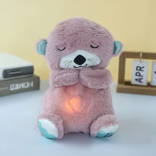 Soothing breathing Koala newborn baby sound and light soothing doll, lullab-down magic tool, early education story machine, music toy